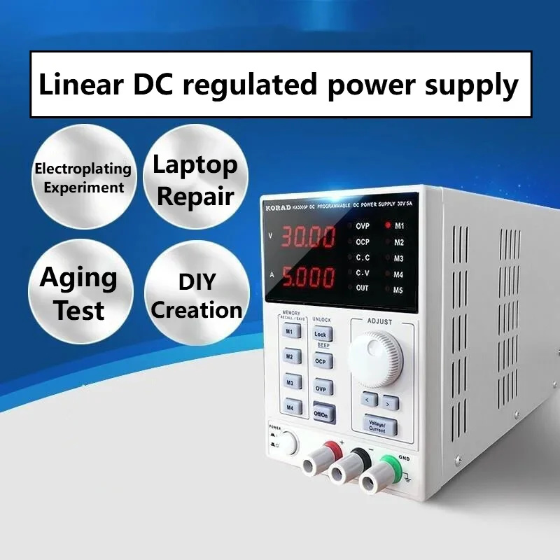 Programmable Dc Power Supply 60V 10A - Alimentation électrique linéaire régulée DC 30V