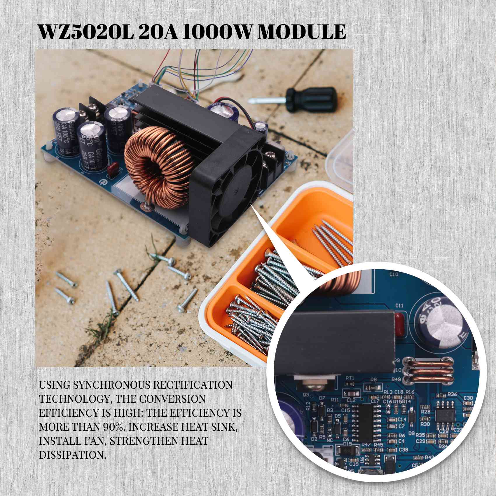 Step Down Dc Power Supply Module 1000W - Convertisseur DC-DC Buck AC18 (Garanti) WZ5020L
