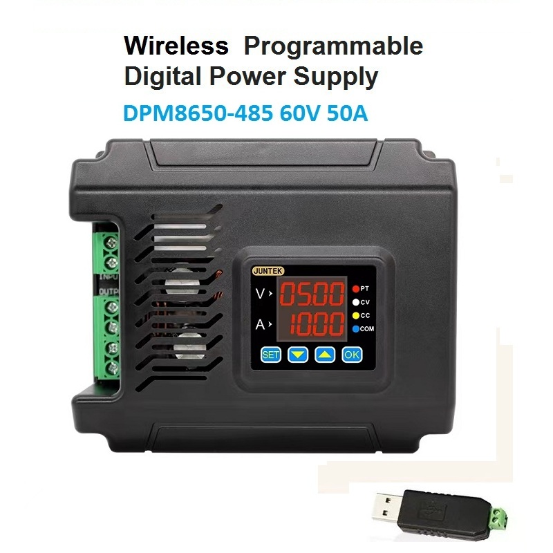 Programmable Dc Power Supply 60V 10A - JUNTEK DPM8650 60V 50A 485 voltmètre