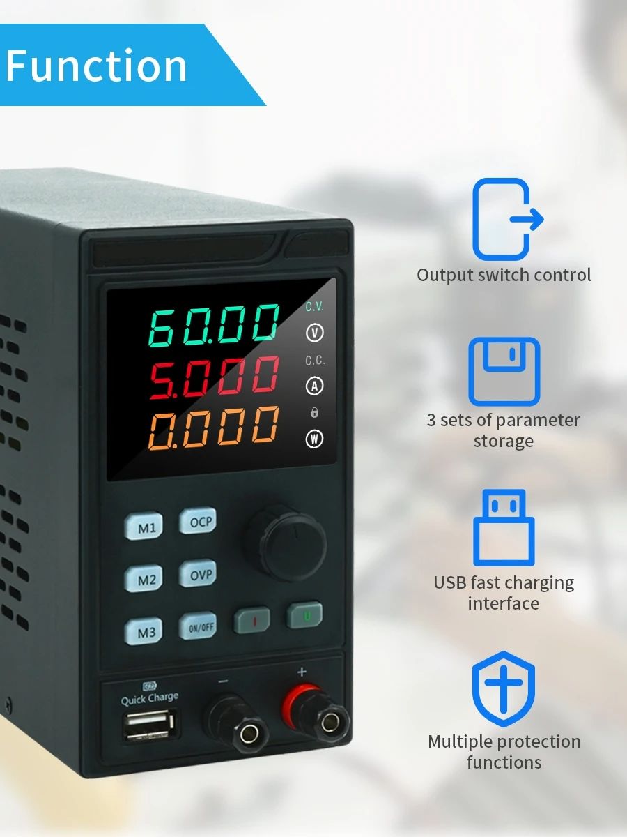 MYAMI-Alimentation DC programm - Programmable Dc Power Supply 60V 10A avis et prix